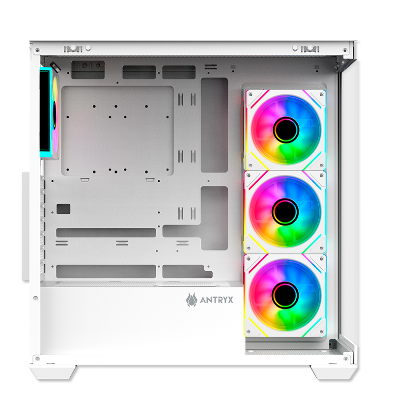 CASE GAMING ANTRYX FX 750 WHITE CON 4 VENTILADORES ARGB Y PUERTO USB TIPO-C (MODELO AC-FX750W)