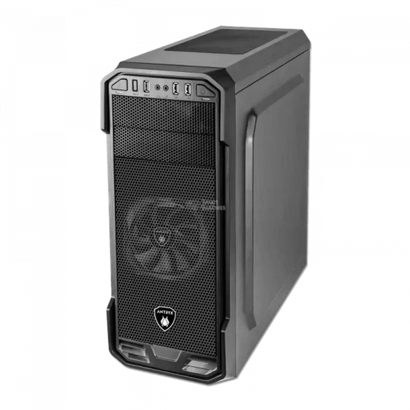 CASE ANTRYX RX 350 - FUENTE 600W, PANEL LATERAL DE VIDRIO TEMPLADO, 1 VENTILADOR, 3 PUERTOS USB, COLOR NEGRO (AC-RX350K3-600CP)