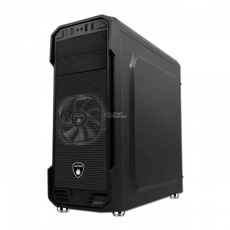 CASE ANTRYX RX 350 - FUENTE 600W, PANEL LATERAL DE VIDRIO TEMPLADO, 1 VENTILADOR, 3 PUERTOS USB, COLOR NEGRO (AC-RX350K3-600CP)