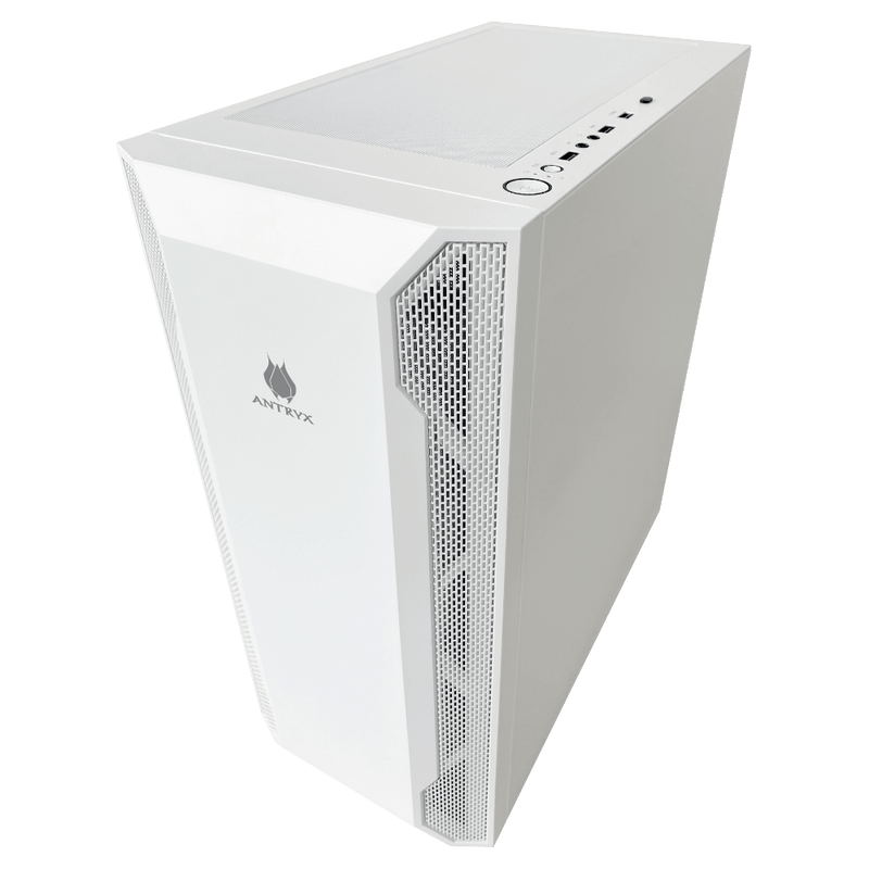 TORRE GAMER ANTRYX RX 430U BLANCO (AC-RX430UW) | PANEL DE VIDRIO TEMPLADO | ILUMINACIÓN LED-RGB | COMPATIBLE CON SISTEMAS ATX SIN FUENTE DE PODER