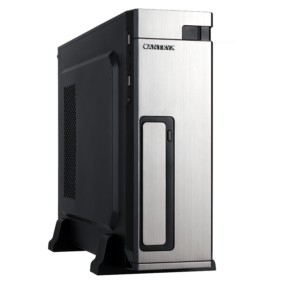 CAJA SLIM MATX ANTRYX XTREME XS-100U PLATEADA CON FUENTE DE PODER 300W USB 3.0 (AC-XS100US-300CPR1)
