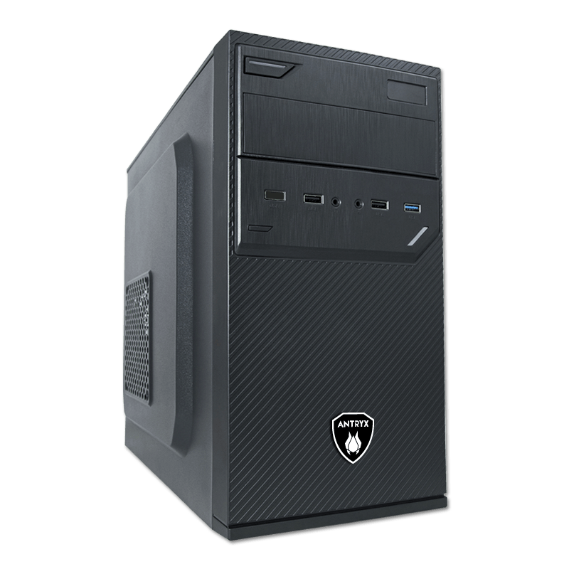 CAJA DE COMPUTADORA ANTRYX ELEGANT 550 CON FUENTE DE PODER 350W, PUERTOS USB 3.0 Y DISEÑO MODERNO (MODELO AC-E550M-350CP)