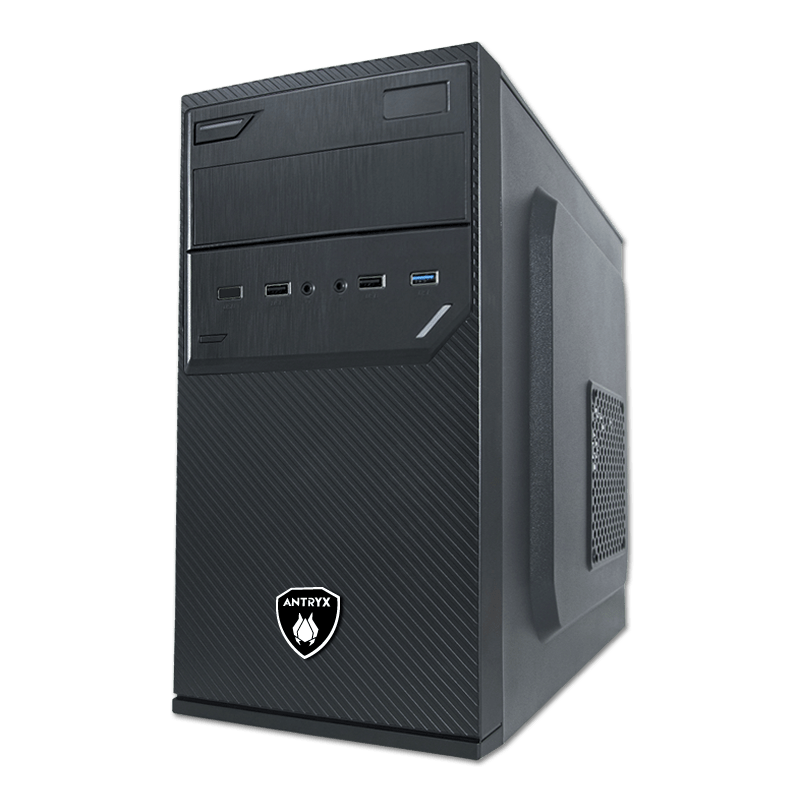 CAJA DE COMPUTADORA ANTRYX ELEGANT 550 CON FUENTE DE PODER 350W, PUERTOS USB 3.0 Y DISEÑO MODERNO (MODELO AC-E550M-350CP)