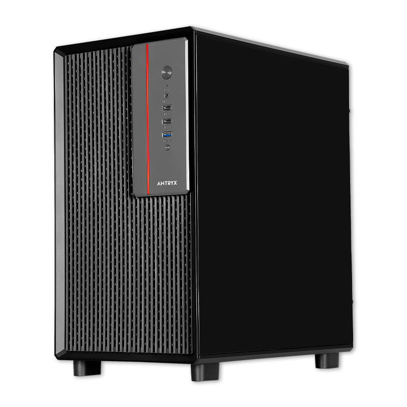 CAJA DE COMPUTADORA ANTRYX XTREME MICRO XM-410 B500W, VIDRIO TEMPLADO, FUENTE DE PODER 500W, DISEÑO COMPACTO Y ELEGANTE