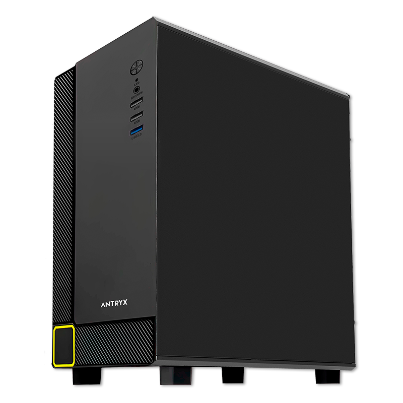 CAJA DE ESCRITORIO GAMER ANTRYX XTREME MICRO XM-420 CON FUENTE DE PODER B500W Y PANEL DE VIDRIO TEMPLADO (AC-XM420-500CP)