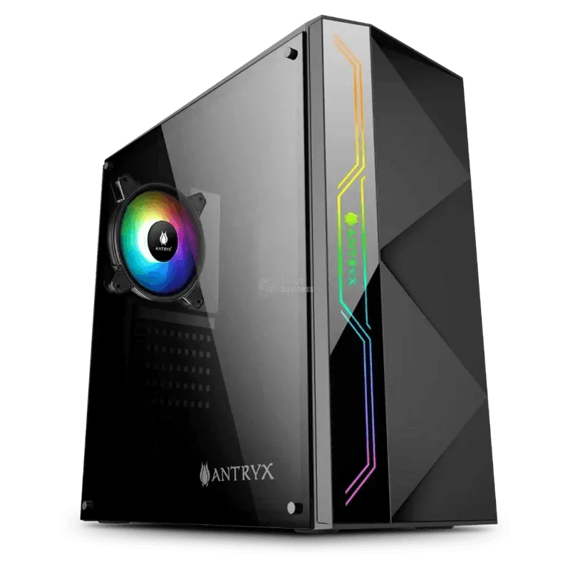 CASE ANTRYX XTREME NEO I: FUENTE B500W, VENTILADOR ARGB X1, CINTA LED (AC-XN01KR1-500CP)