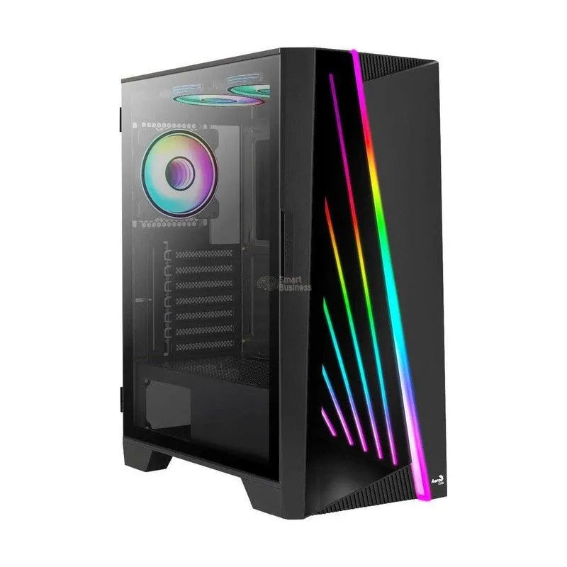 GABINETE GAMER AEROCOOL MIRAGE-G-BK-V2 ARGB MID TOWER SIN FUENTE