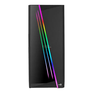 GABINETE GAMER AEROCOOL MIRAGE-G-BK-V2 ARGB MID TOWER SIN FUENTE