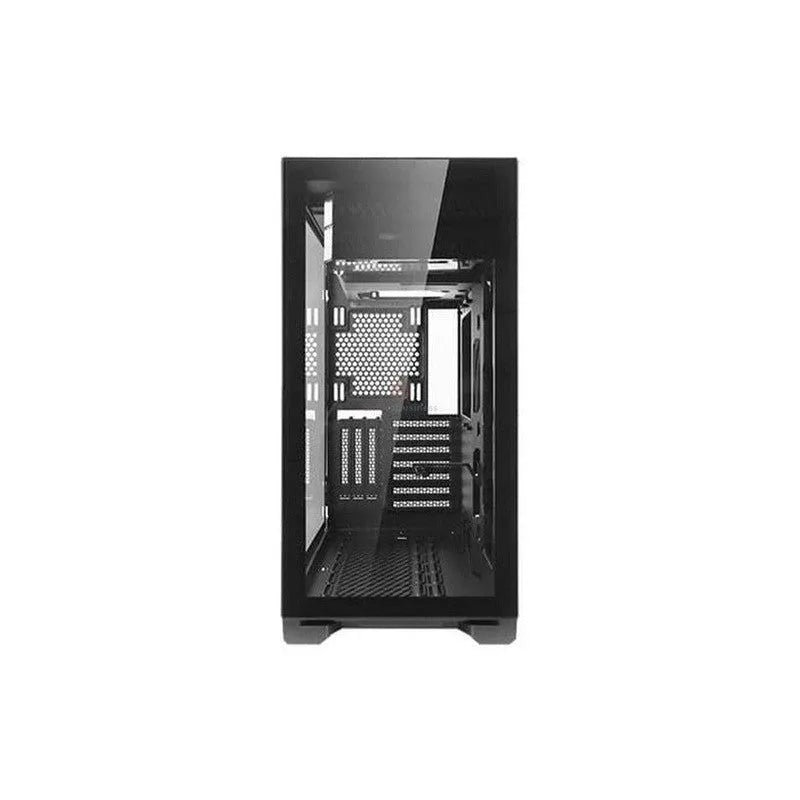 GABINETE ANTEC P120 CRYSTAL MID TOWER GAMER CON PANEL DE VIDRIO TEMPLADO Y AMPLIA COMPATIBILIDAD SIN FUENTE