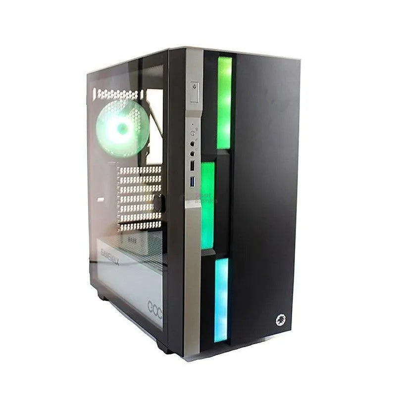 GABINETE GAMER GAMEMAX BRUFEN C3 - DISEÑO INNOVADOR CON ILUMINACIÓN RGB Y AMPLIO ESPACIO INTERIOR