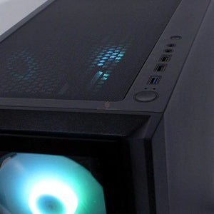 CASE HALION TITAN 104 BLACK: GAMER CON FUENTE DE 600W, ILUMINACIÓN RGB Y VIDRIO TEMPLADO