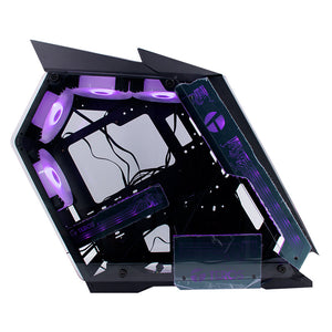 GABINETE GAMER TEROS TE-1314G MID TOWER CON USB 3.0/2.0, AUDIO Y VENTILADOR ARGB, COLOR NEGRO
