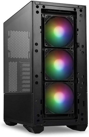 CAJA LIAN LI LANCOOL II MESH C BLACK ARGB CON 2 PANELES DE VIDRIO TEMPLADO Y USB TIPO-C - INNOVACIÓN RGB-X PARA UNA EXPERIENCIA DE ENSAMBLAJE SUPERIOR