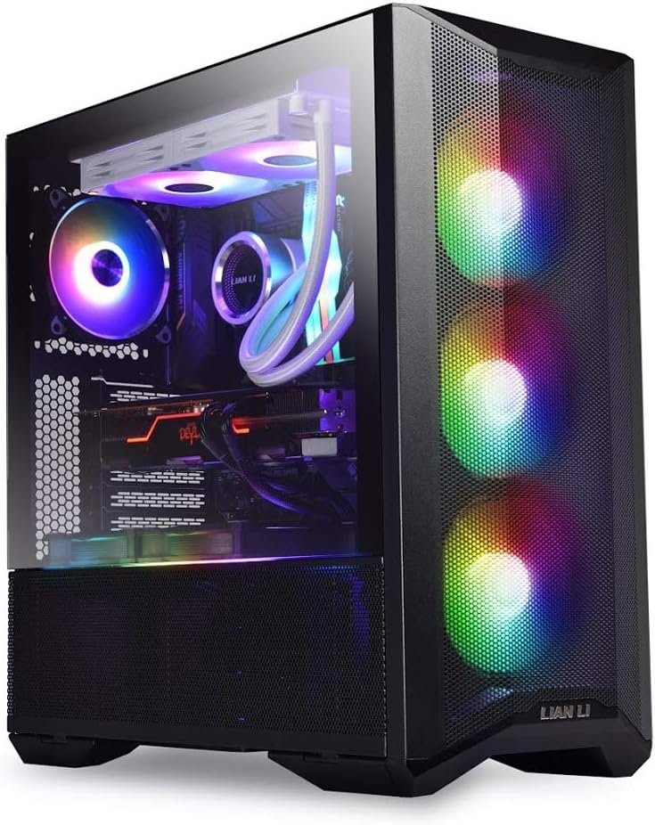 CAJA LIAN LI LANCOOL II MESH C BLACK ARGB CON 2 PANELES DE VIDRIO TEMPLADO Y USB TIPO-C - INNOVACIÓN RGB-X PARA UNA EXPERIENCIA DE ENSAMBLAJE SUPERIOR