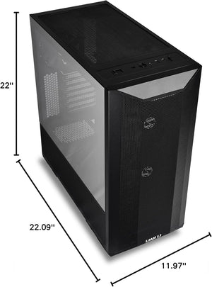 TORRE GAMER LIAN LI LANCOOL II MESH C PERFORMANCE-X NEGRO CON DOBLE VIDRIO TEMPLADO, USB TIPO-C