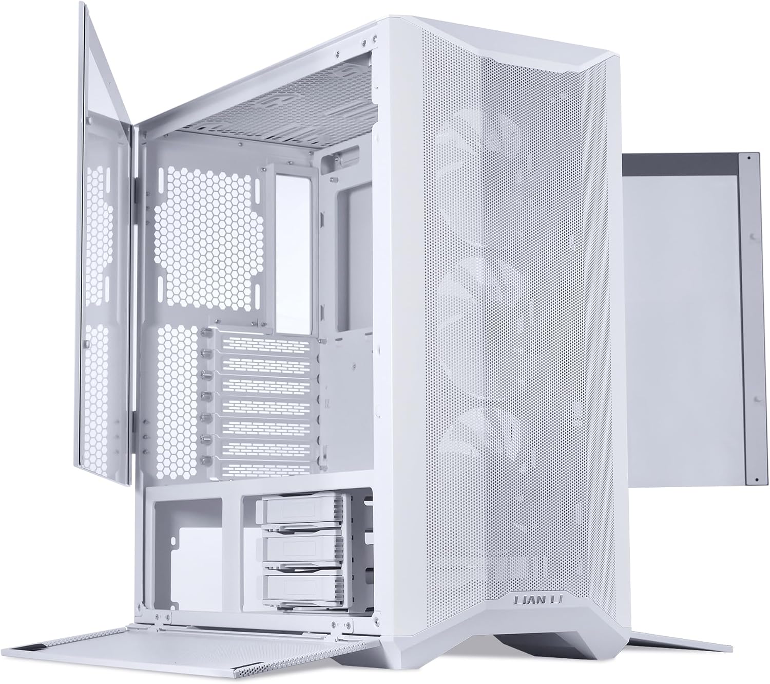 TORRE ATX LIAN LI LANCOOL II MESH C SNOW ARGB CON DOBLE VIDRIO TEMPLADO Y USB TIPO-C