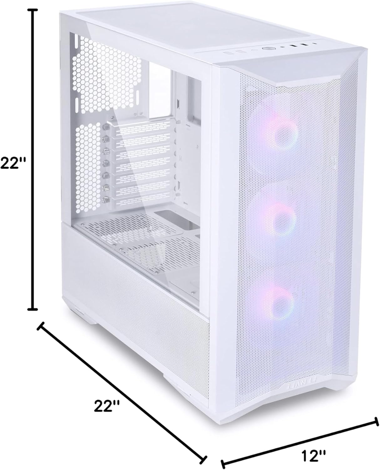 TORRE ATX LIAN LI LANCOOL II MESH C SNOW ARGB CON DOBLE VIDRIO TEMPLADO Y USB TIPO-C