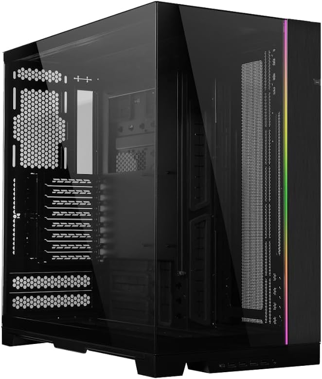 CAJA PARA PC LIAN LI O11 DYNAMIC EVO XL NEGRA, CON 2 PANELES DE VIDRIO TEMPLADO (O11DEXL-X) - DISEÑO MODULAR Y AMPLIO ESPACIO INTERIOR