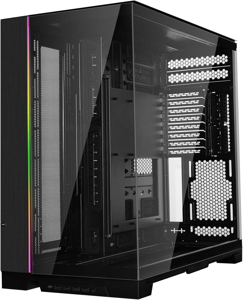 CAJA PARA PC LIAN LI O11 DYNAMIC EVO XL NEGRA, CON 2 PANELES DE VIDRIO TEMPLADO (O11DEXL-X) - DISEÑO MODULAR Y AMPLIO ESPACIO INTERIOR