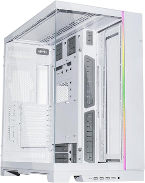 CAJA PARA PC LIAN LI O11 DYNAMIC EVO XL WHITE, CON 2 PANELES DE VIDRIO TEMPLADO, DISEÑO MODULAR Y SOPORTE E-ATX