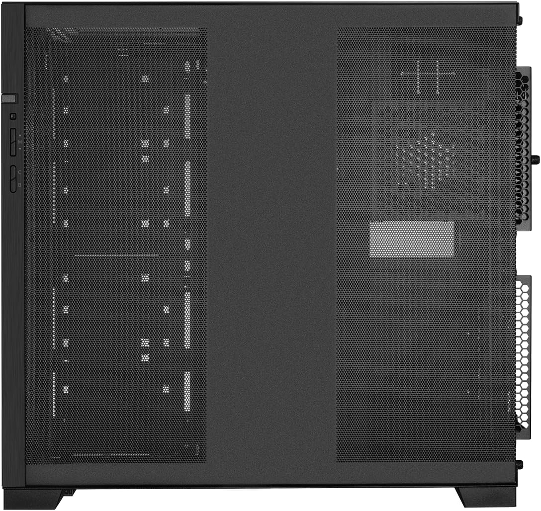 CAJA PARA PC LIAN LI O11D EVO RGB BLACK CON ILUMINACIÓN PERSONALIZABLE, 2 PANELES DE VIDRIO TEMPLADO, DISEÑO MODULAR Y SOPORTE AVANZADO DE ENFRIAMIENTO