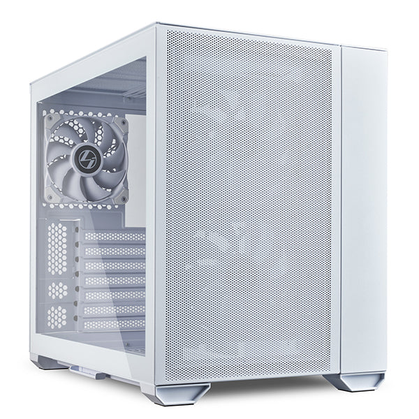 CAJA PARA PC LIAN LI PC-O11 DYNAMIC AIR MINI BLANCA (O11AMW) - DISEÑO COMPACTO, EXCELENTE FLUJO DE AIRE, SOPORTE PARA REFRIGERACIÓN LÍQUIDA, PANEL DE VIDRIO TEMPLADO