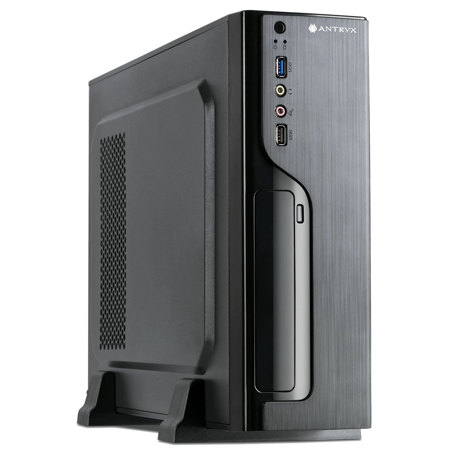 GABINETE COMPACTO ANTRYX EXTREME XS-120 NEGRO CON FUENTE 350W INTEGRADA - DISEÑO ELEGANTE Y EFICIENCIA ENERGÉTICA