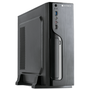 GABINETE COMPACTO ANTRYX EXTREME XS-120 NEGRO CON FUENTE 350W INTEGRADA - DISEÑO ELEGANTE Y EFICIENCIA ENERGÉTICA