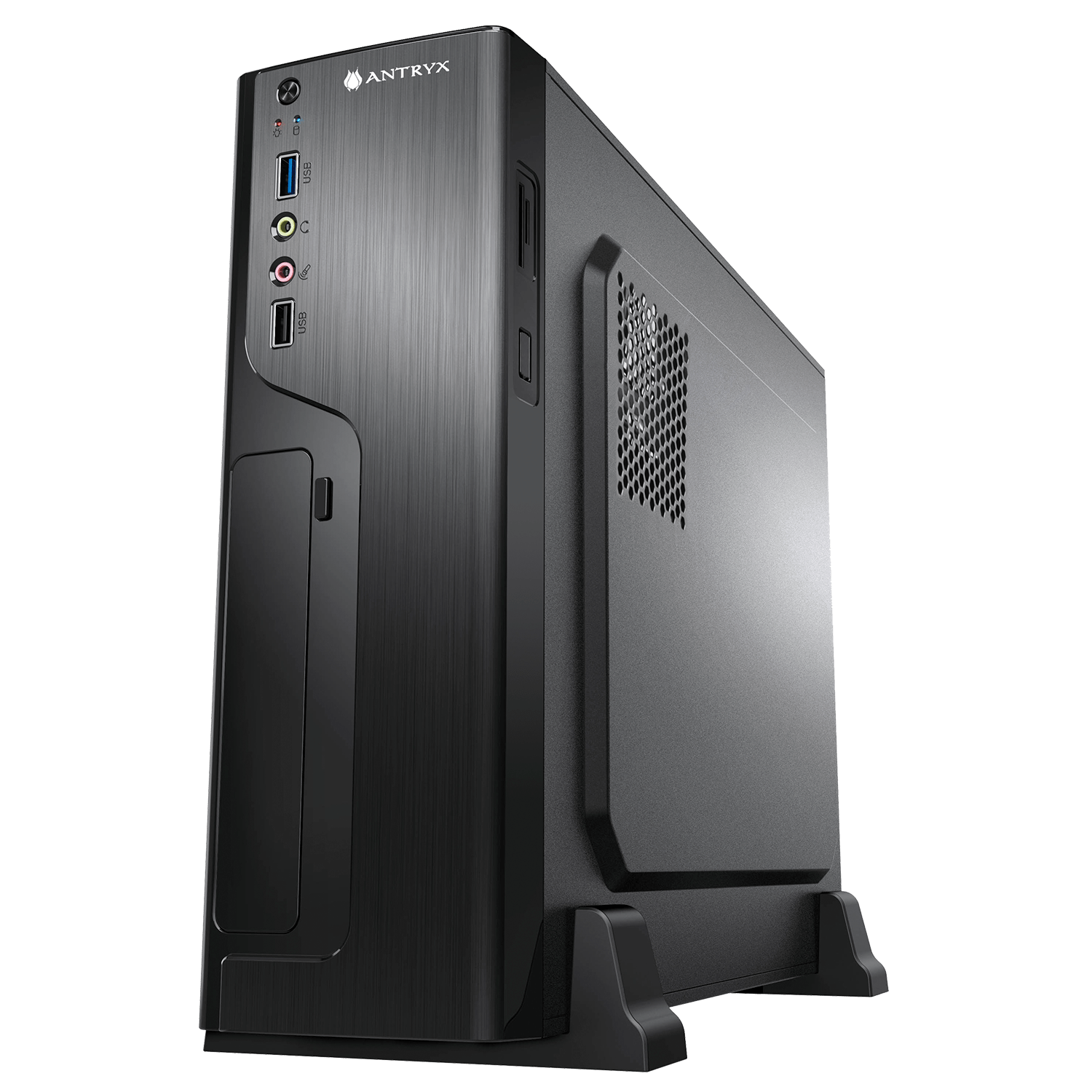 GABINETE COMPACTO ANTRYX EXTREME XS-120 NEGRO CON FUENTE 350W INTEGRADA - DISEÑO ELEGANTE Y EFICIENCIA ENERGÉTICA