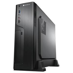 GABINETE COMPACTO ANTRYX EXTREME XS-120 NEGRO CON FUENTE 350W INTEGRADA - DISEÑO ELEGANTE Y EFICIENCIA ENERGÉTICA