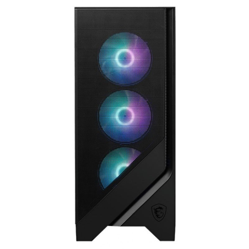 CAJA DE TORRE MEDIA MSI - MAG FORGE 320R AIRFLOW: DISEÑO OPTIMIZADO PARA FLUJO DE AIRE, COMPATIBILIDAD ATX, ILUMINACIÓN RGB, PANEL LATERAL DE VIDRIO TEMPLADO