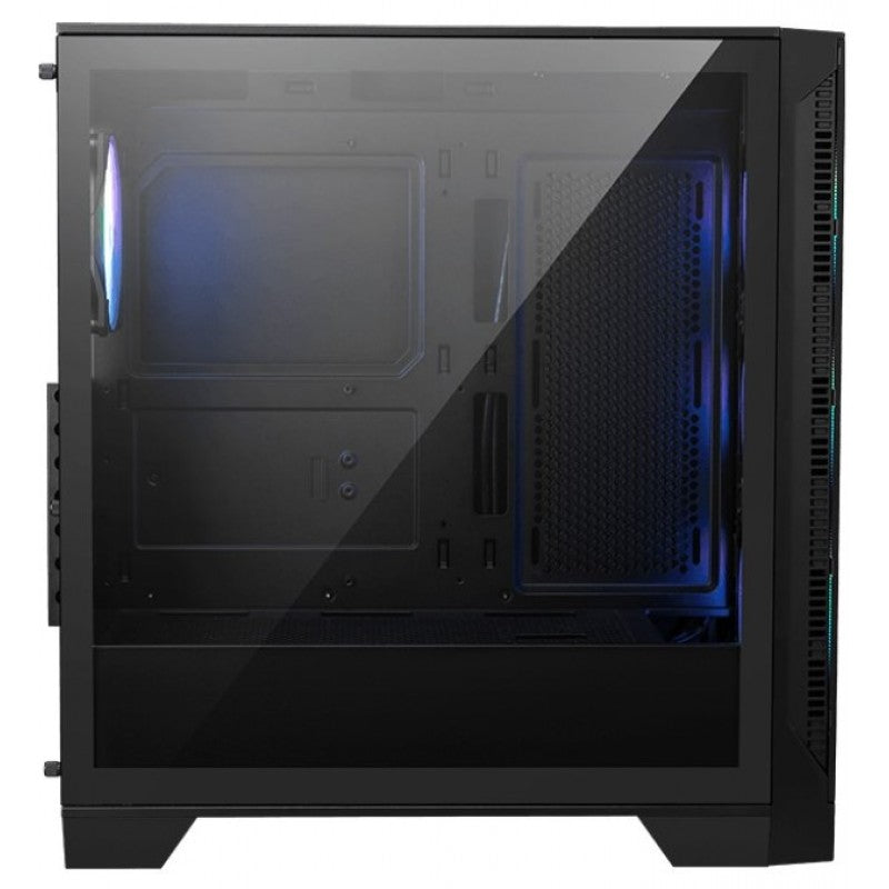 CAJA DE TORRE MEDIA MSI - MAG FORGE 320R AIRFLOW: DISEÑO OPTIMIZADO PARA FLUJO DE AIRE, COMPATIBILIDAD ATX, ILUMINACIÓN RGB, PANEL LATERAL DE VIDRIO TEMPLADO