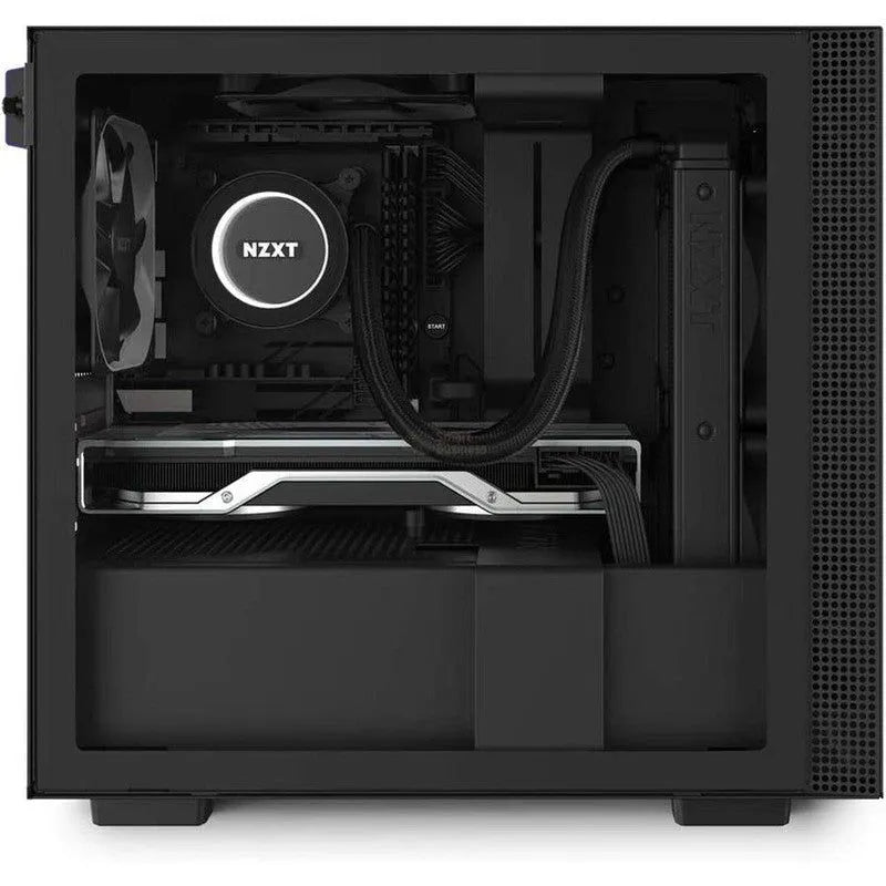 CASE NZXT H210 MINI-ITX NEGRO/NEGRO CA-H210B-B1 - COMPACTO Y ELEGANTE CON GESTIÓN AVANZADA DEL CABLEADO Y ENFRIAMIENTO OPTIMIZADO