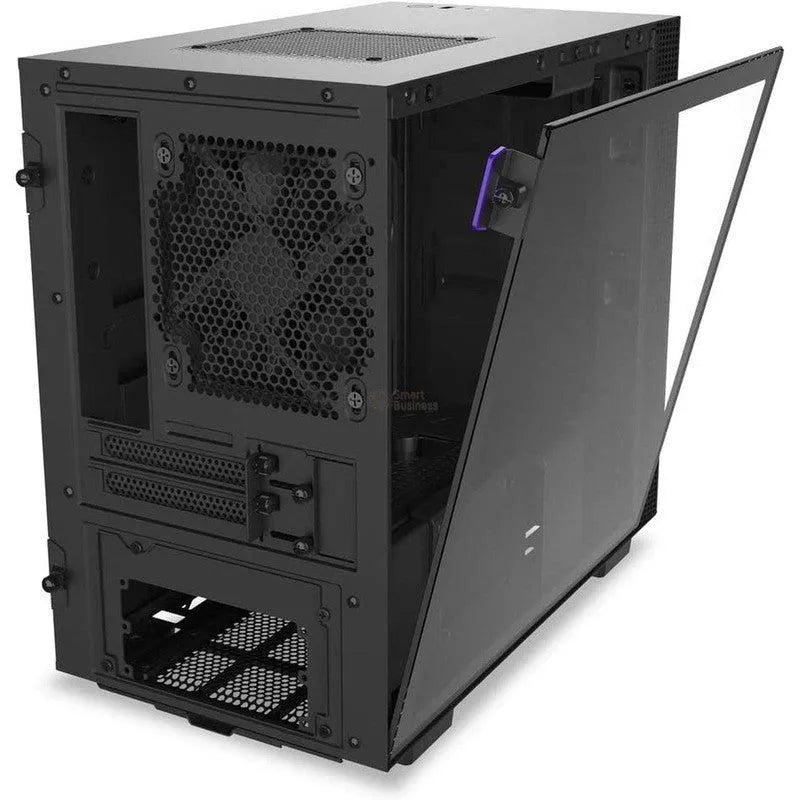 CASE NZXT H210 MINI-ITX NEGRO/NEGRO CA-H210B-B1 - COMPACTO Y ELEGANTE CON GESTIÓN AVANZADA DEL CABLEADO Y ENFRIAMIENTO OPTIMIZADO