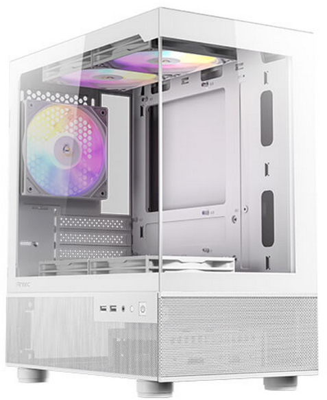 GABINETE PARA PC ANTEC CX200 ELITE BLANCO CON VENTILACIÓN EFICIENTE, SOPORTE PARA TARJETAS GRÁFICAS DE ALTO RENDIMIENTO Y PUERTOS USB 3.0 INTEGRADOS