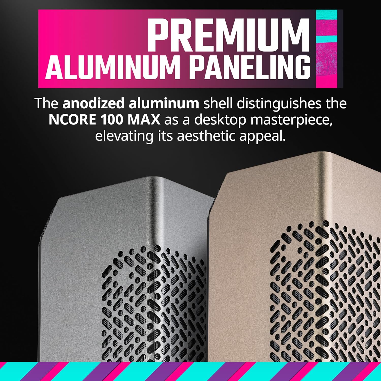 CAJA PARA PC COOLER MASTER NCORE 100 MAX CON VENTILACIÓN ÓPTIMA Y DISEÑO COMPACTO NR100-MNNN85-SL0
