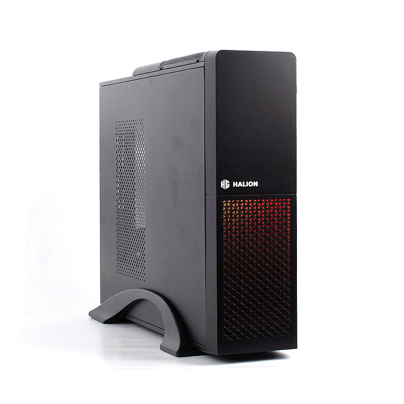 GABINETE GAMING HALION SUPRA-PRO S613: DISEÑO SLIM, FUENTE 350W, USB 3.0 Y USB-C, ILUMINACIÓN RGB.