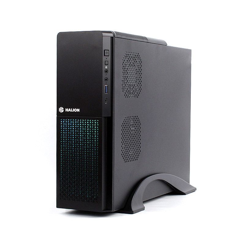 GABINETE GAMING HALION SUPRA-PRO S613: DISEÑO SLIM, FUENTE 350W, USB 3.0 Y USB-C, ILUMINACIÓN RGB.