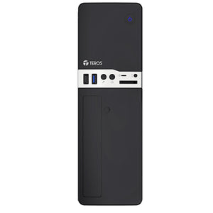 CAJA PARA PC TEROS TE-1032S SLIM, 250W, PUERTOS USB 3.0 Y 2.0, AUDIO HD, SOPORTE PARA DVD, COLOR NEGRO