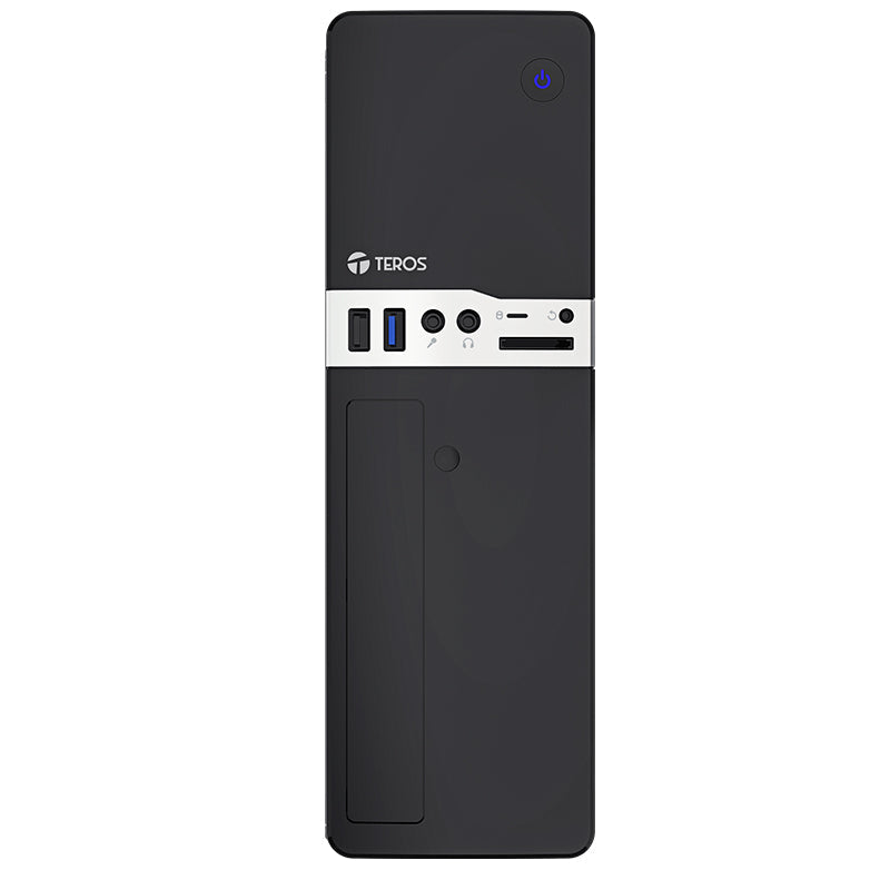 CAJA PARA PC TEROS TE-1032S SLIM, 250W, PUERTOS USB 3.0 Y 2.0, AUDIO HD, SOPORTE PARA DVD, COLOR NEGRO