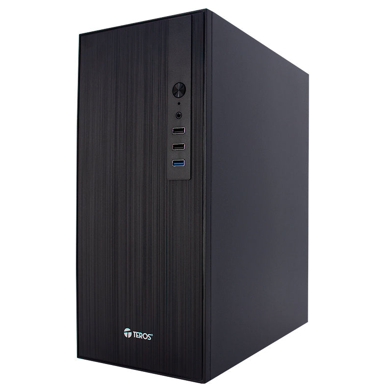 MINI TORRE TEROS TE-1034S: CAJA ATX, 250W, PUERTOS USB 3.0/2.0, AUDIO HD, COLOR NEGRO