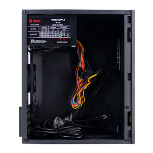 MINI TORRE ATX TEROS TE-1035S, 250 W, USB 3.0/2.0, AUDIO HD, NEGRO - ELEGANCIA Y FUNCIONALIDAD EN UN DISEÑO COMPACTO
