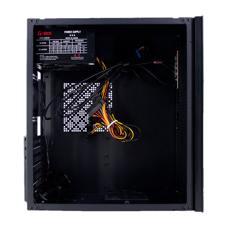TORRE DE COMPUTADORA TEROS TE-1036S ATX NEGRA CON FUENTE DE PODER 250W, USB 3.0/2.0 Y AUDIO INTEGRADO