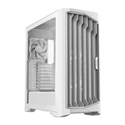 GABINETE ATX ANTEC PERFORMANCE 1 FT BLANCO CON VENTANA LATERAL DE VIDRIO TEMPLADO Y GESTIÓN AVANZADA DE CABLEADO