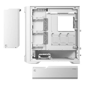 GABINETE ATX ANTEC PERFORMANCE 1 FT BLANCO CON VENTANA LATERAL DE VIDRIO TEMPLADO Y GESTIÓN AVANZADA DE CABLEADO