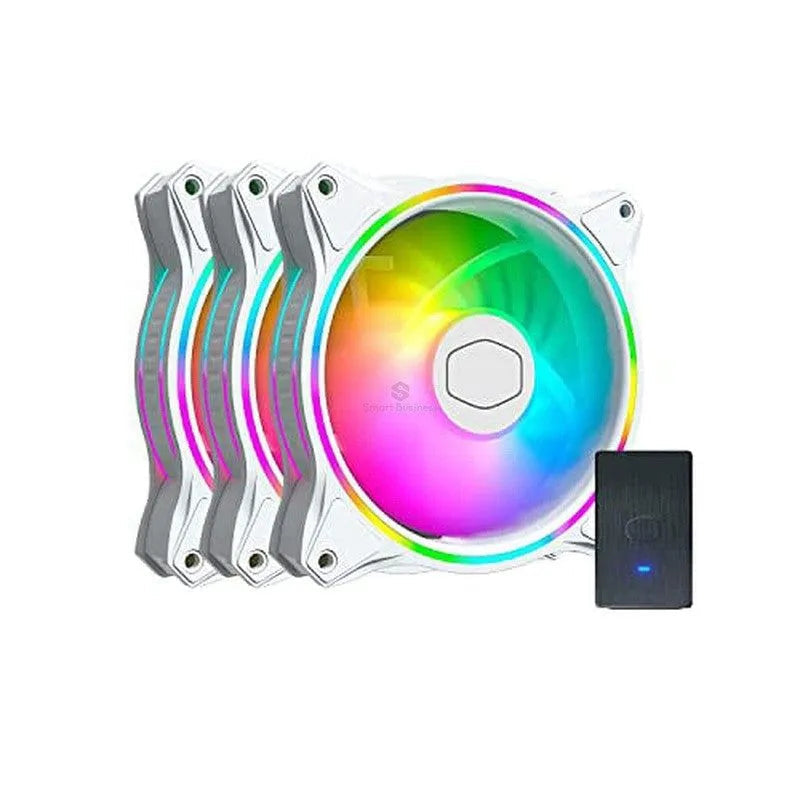 Cooler Para Case Cooler Master Masterfan Mf120 Halo White, Kit Por 3 En 1 (Mfl-B2Dw-183Pa-R1) 120Mm