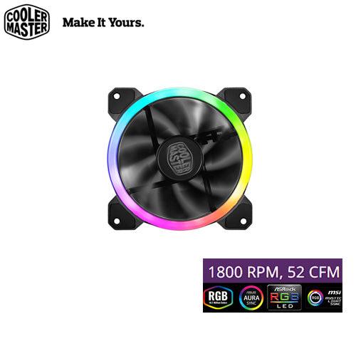 COOLER PARA CASE COOLER MASTER MASTERFAN MF120 S2 | 120MM | RGB | ( MFW-B2DN-12NFA-S2)