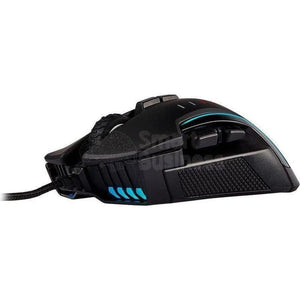 RATÓN GAMING CORSAIR GLAIVE RGB PRO – USB 2.0 – SENSOR ÓPTICO – COLOR NEGRO – CONEXIÓN POR CABLE – 18000 DPI