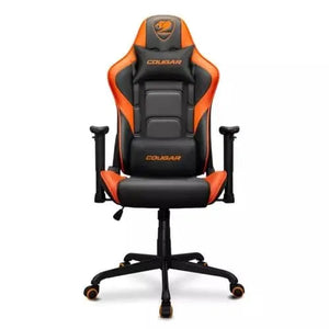 SILLA GAMER COUGAR ARMOR ELITE, SOPORTE HASTA 120KG, COLOR NEGRO/NARANJA