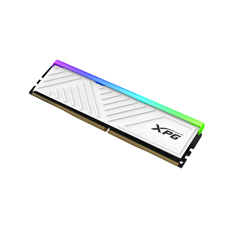 MEMORIA DDR4 XPG SPECTRIX D35G RGB 8GB 3200MHZ WHITE AX4U32008G16A-SWHD35G CON ILUMINACIÓN RGB Y ALTA VELOCIDAD